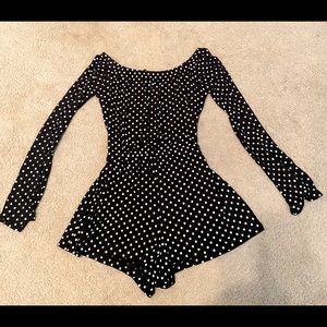 Boohoo Polka Dot Romper - Size 6 New